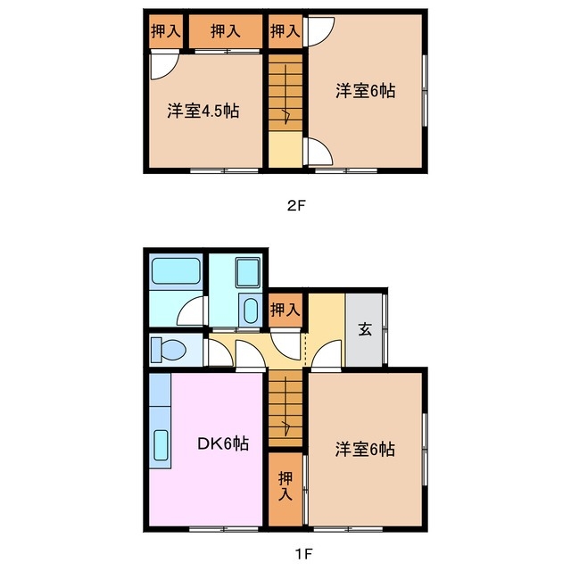 2階の間取り図