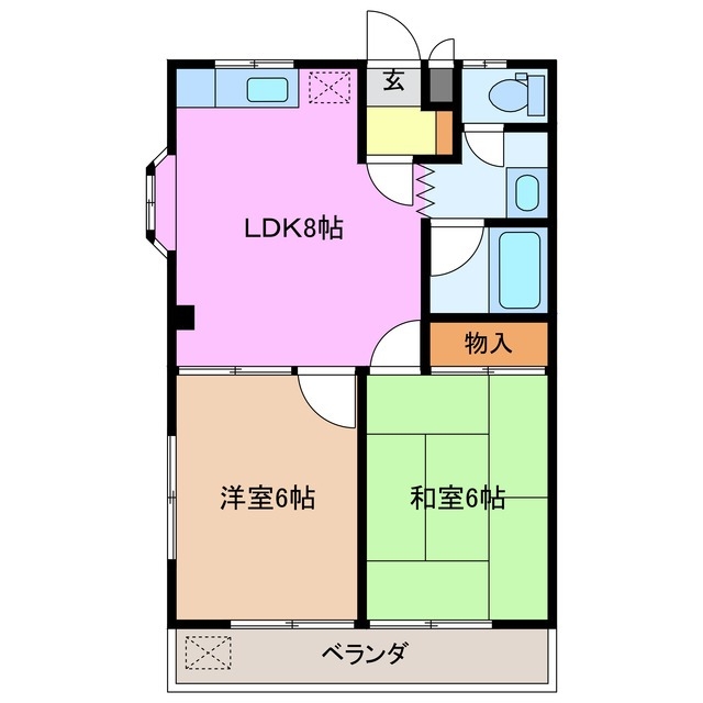 2階の間取り図