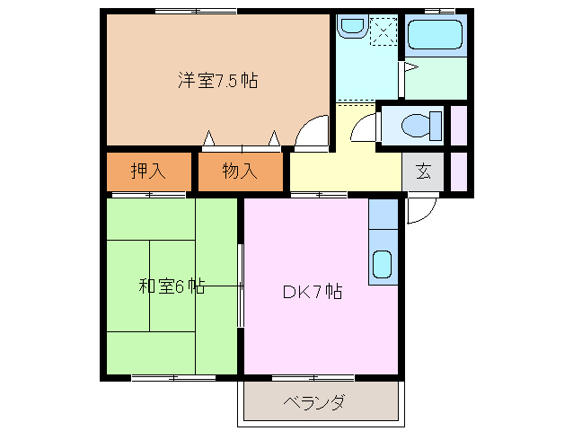 1階の間取り図