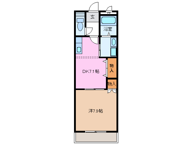 1階の間取り図