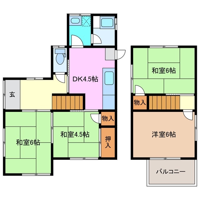 -階の間取り図