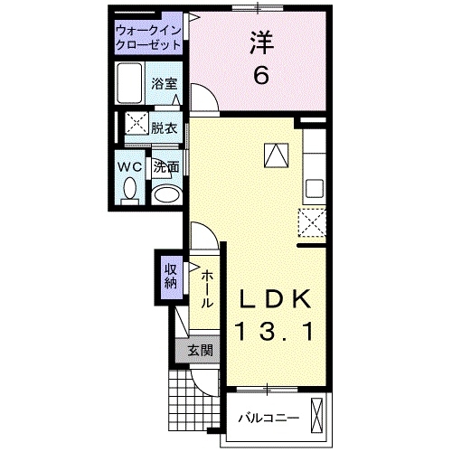 1階の間取り図