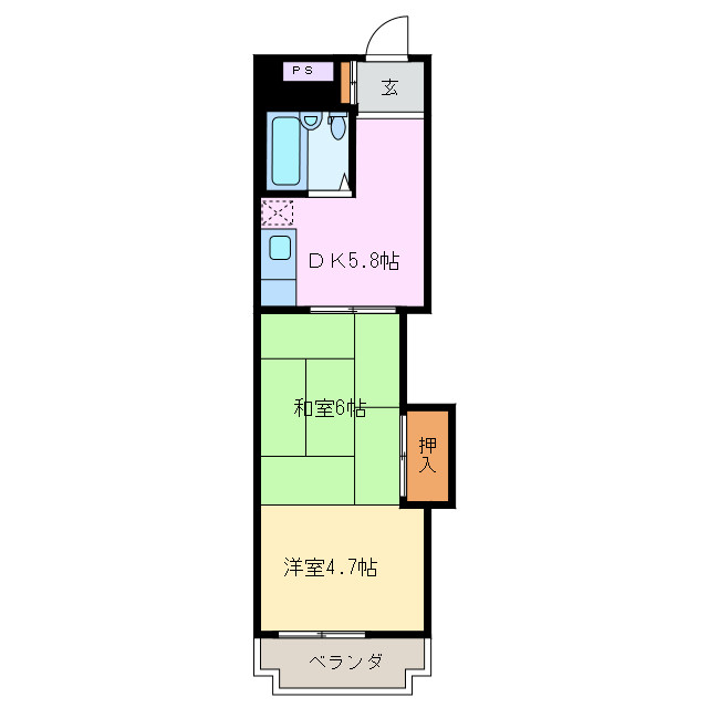 5階の間取り図
