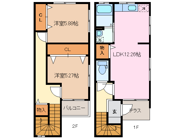 1階の間取り図