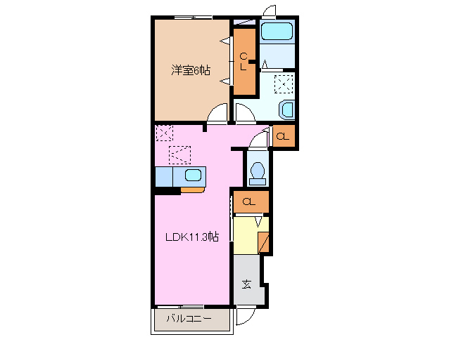 1階の間取り図