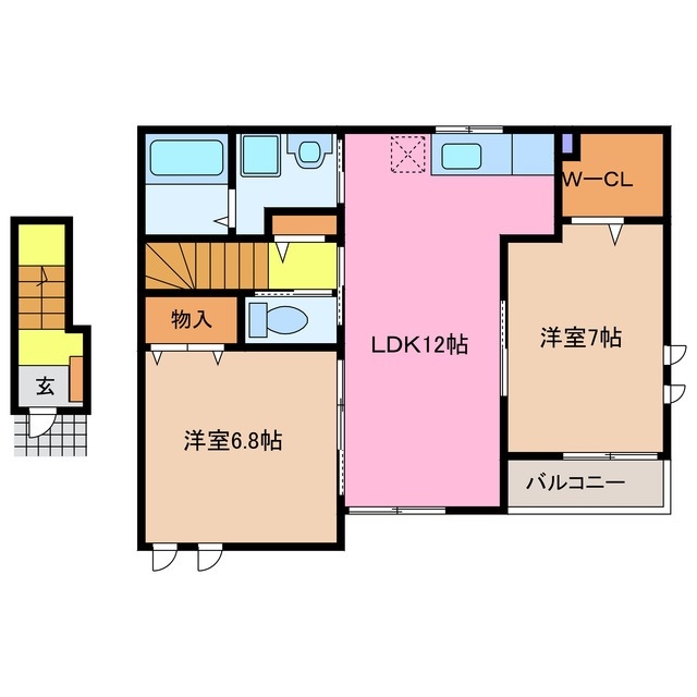 2階の間取り図