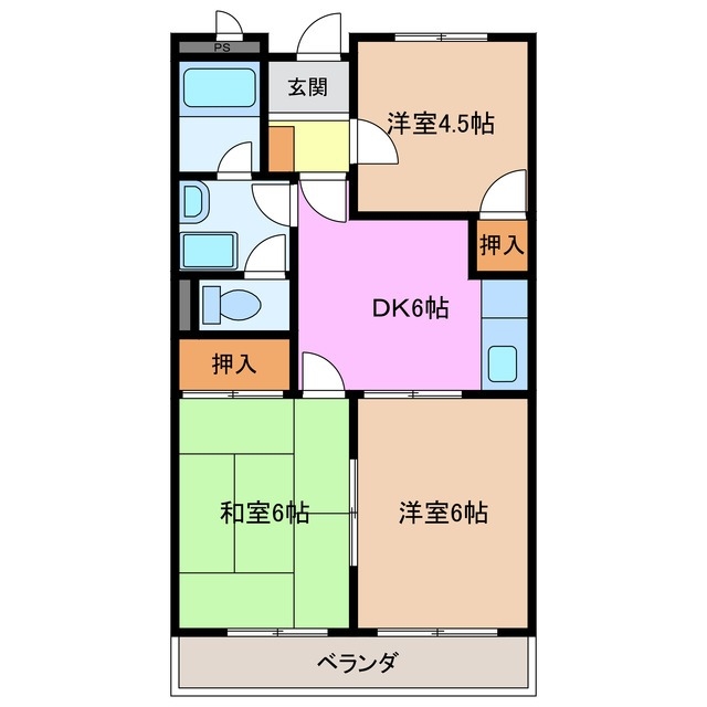 1階の間取り図