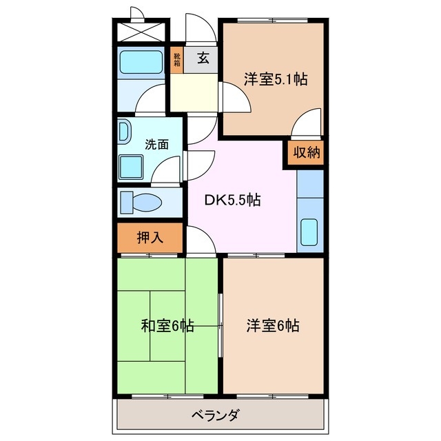 4階の間取り図