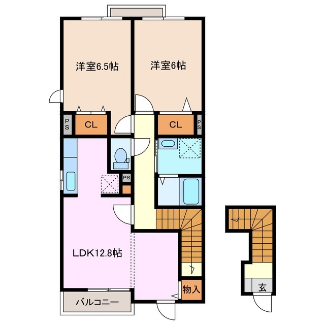 2階の間取り図