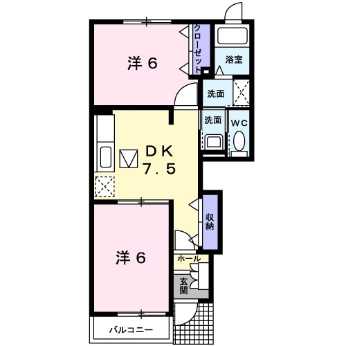 1階の間取り図