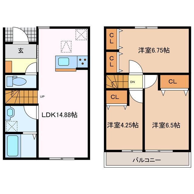 1階の間取り図