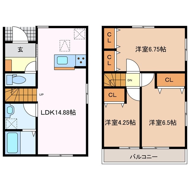 1階の間取り図