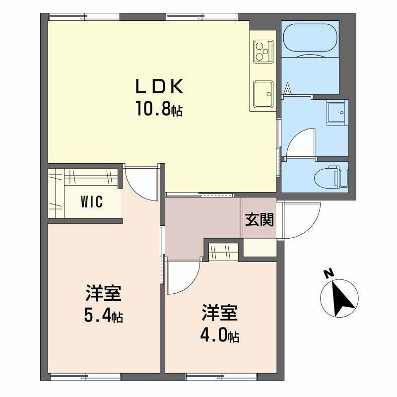 2階の間取り図