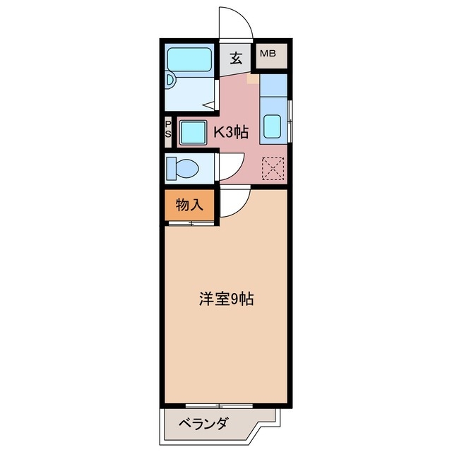 2階の間取り図