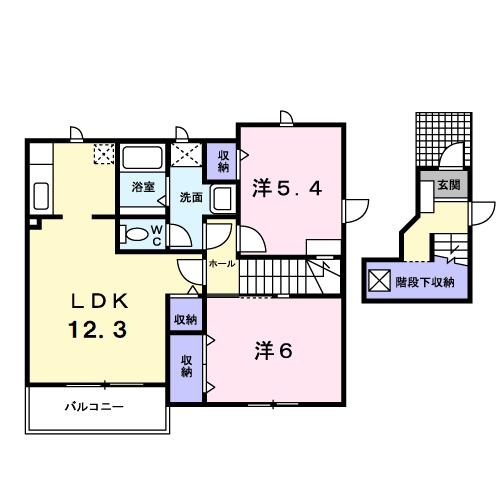 2階の間取り図