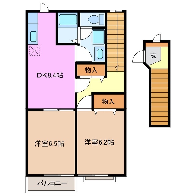 2階の間取り図