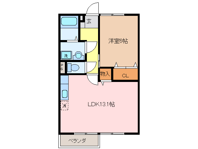2階の間取り図