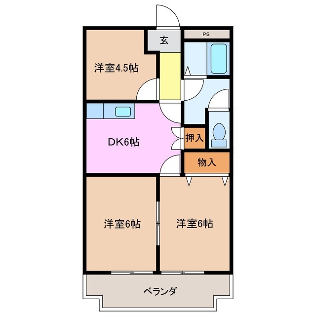 2階の間取り図