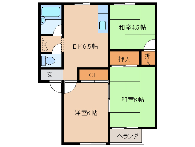 1階の間取り図