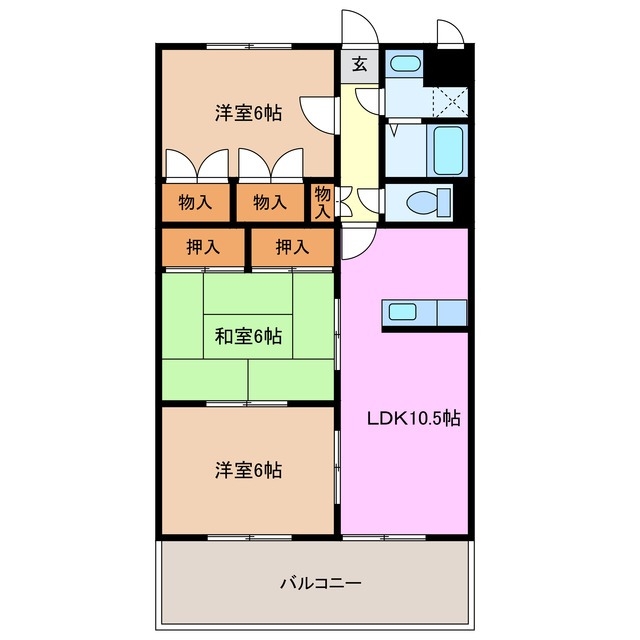 1階の間取り図