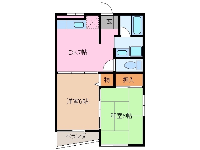 2階の間取り図