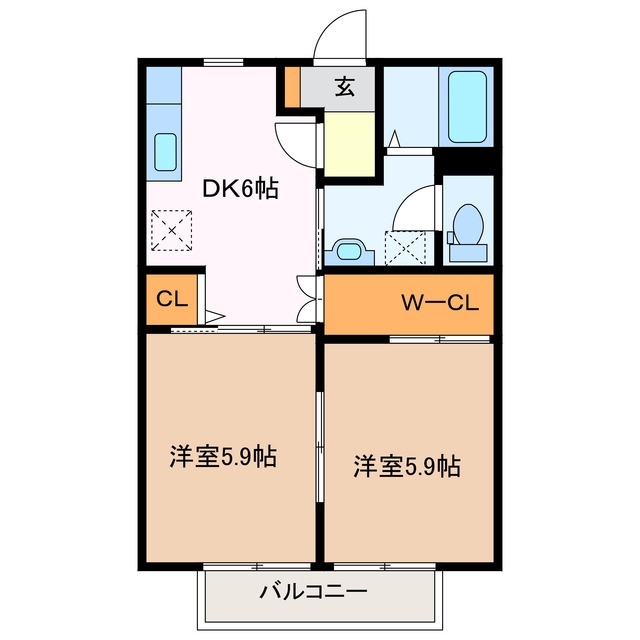 2階の間取り図