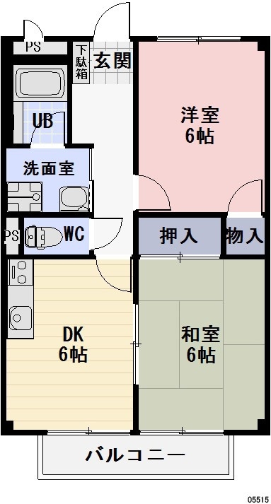 1階の間取り図