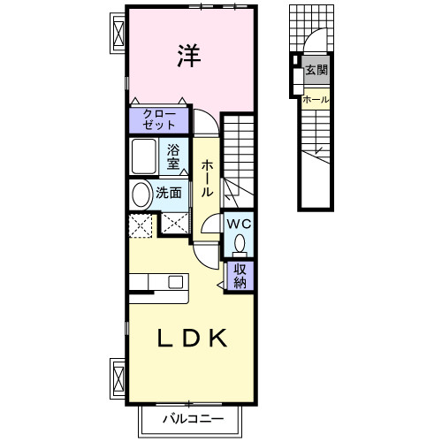2階の間取り図