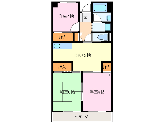 1階の間取り図