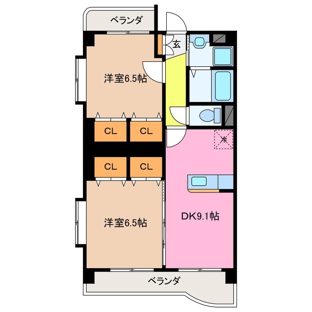1階の間取り図