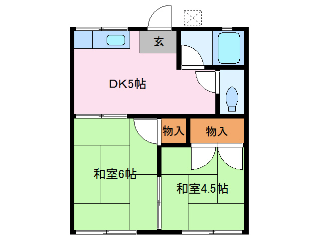 2階の間取り図
