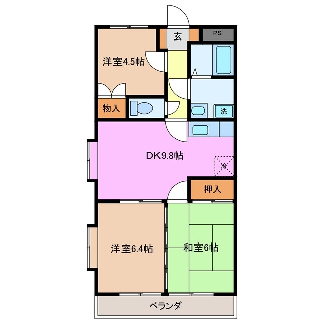 1階の間取り図
