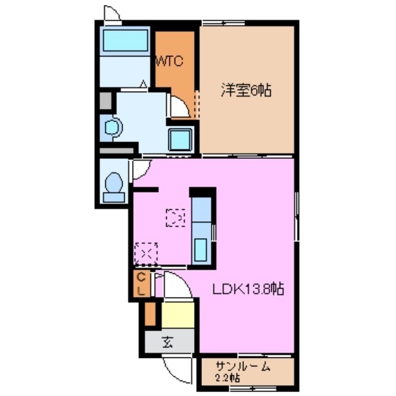 1階の間取り図