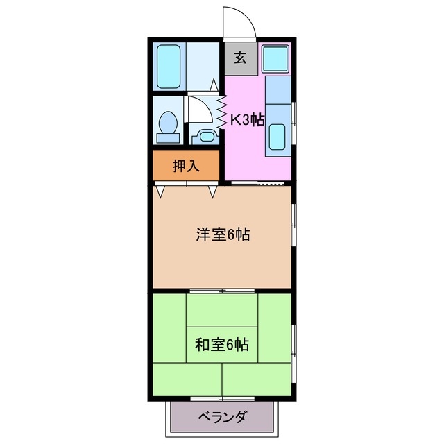 2階の間取り図
