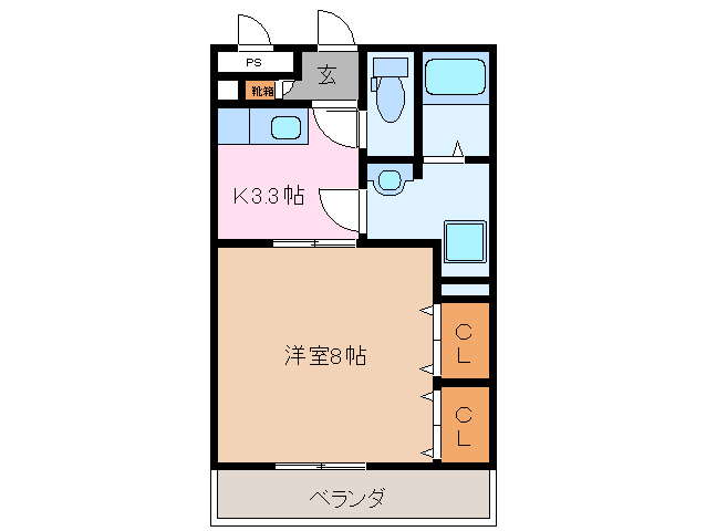 2階の間取り図