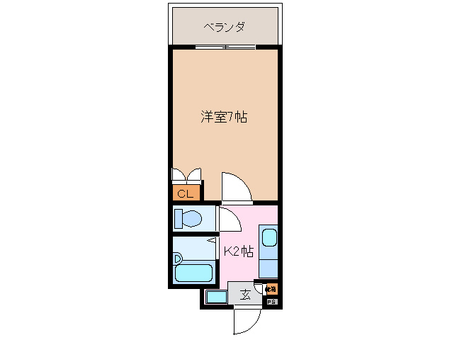 2階の間取り図