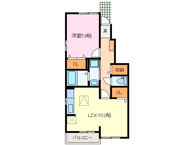 1階の間取り図