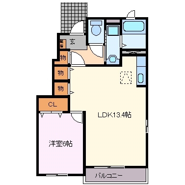1階の間取り図
