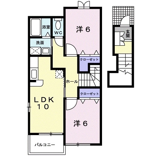 2階の間取り図