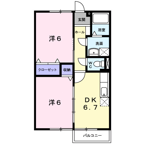 2階の間取り図