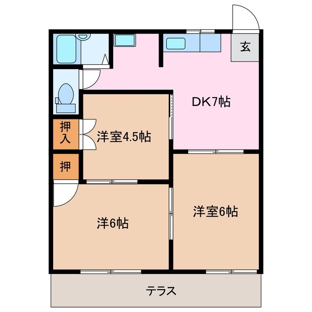1階の間取り図
