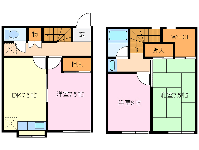 1階の間取り図