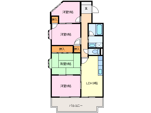 4階の間取り図