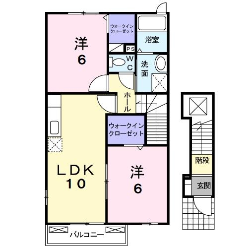 2階の間取り図