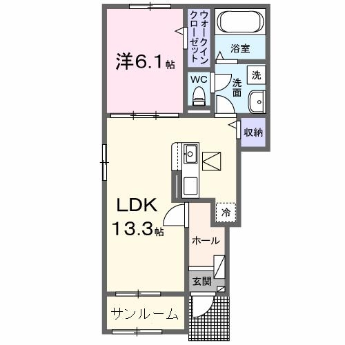 1階の間取り図