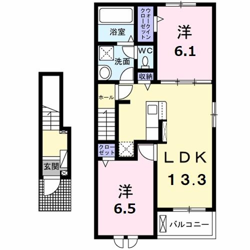 2階の間取り図