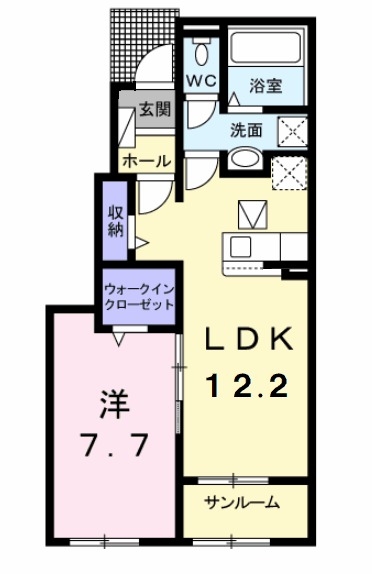 1階の間取り図