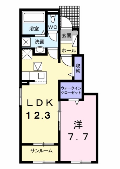 1階の間取り図