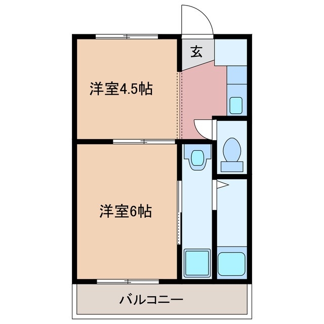 2階の間取り図