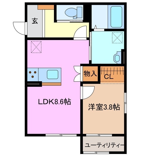 2階の間取り図